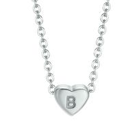 Feng Shui， Stainless Steel Heart Letter Necklace Women's A to Z Options Minimalist Design Gold Tone Jewelry Everyday Gift