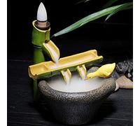 Feng Shui Statue,Backflow Incense Burner Waterfall Statue, Feng Shui Incense Stick Holder For Home Office Yoga Aromatcherapy Ornaments Decoration Blessing Gift