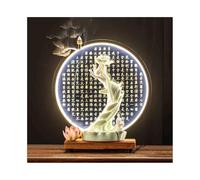 Feng Shui Statue Buddha Hand Lotus Flower can be Smoked with Wooden Light Ring Buddha Statue Decoration In The Foyer Feng Shui Sculpture ornaments