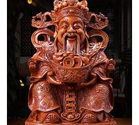 Feng Shui Statue,CAI Shen Statue,God of Fortune,Chinese New Year Gift Home Decoration Attract Wealth and Good Luck,Feng Shui Decor Statue Blessing Gift