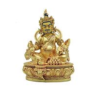 Feng Shui Statue Exquisite Hand-painted Buddha Ornaments Feng Shui Copper God of Wealth Statue Best Gift for Business Opening Sculpture ornaments