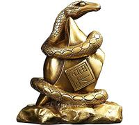Feng Shui Statue,Feng Shui Snake Statues And Sculptures, Figurines Animals Sculpture, Snake Wrapped Ingot Home Decoration Gift Blessing Gift