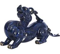 Feng Shui Statue Feng Shui Wealth Porsperity/Pi Yao Statue Pure Copper Color Copper Long Tail Brave Living Room Home Decoration Shop Opening Decoration Wealth Lucky Figurine