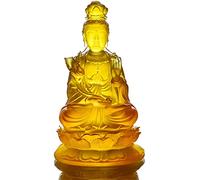 Feng Shui Statue,Kuan Yin Buddha Statue For Home Decor, Statue Figurine Sculpture Meditation Living Room Decoration Blessing Gift