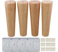 Feng Shui， Table Legs 4 pcs Wooden Furniture Legs,10cm,15cm,20cm,25cm,30cm,35cm Solid Wood Tapered Furniture Replacement Feet,Wood Sofa Legs,for Couch Ottoman TV Stand Vanity Chair Dresser ai (A 70cm)