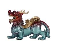 Feng Shui Table Statue Deluxe Copper Attract Wealth Creative Ornaments Chinese Home Tea Room Study Desktop Decorations Buddha Decoration (Color : Right, Size : Small)