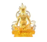 Feng Shui Table Statue Glazed Flower God of Wealth Entrance Ornaments Zen Indoor Living Room Sculpture Buddha Decoration (Color : D)