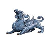 Feng Shui Table Statue Luxury Color Copper Ornaments Home Living Room Fortune Attraction Feng Shui Decorations Hotel Opening Enhance Luck Buddha Decoration (Color : Right, Size : L)