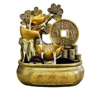 Feng Shui Tabletop Fountain Running Water Wealth Making Circulating Ornaments Opening Gifts Cornucopia Fortune Tree Crystal Ball Money Tree,Home Decor, Housewarming Gift(Money(Large Mist Maker))