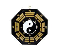 Feng Shui Tai Chi Mirror, Peach Wood Bagua Mirror, Corridor Window Door Pendant, Lucky Ornaments, Housewarming Gifts,19cm Mirror (Size : 19cm)