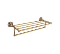 Feng Shui, Towel Rack Bathroom Retro Double Towel Bar Wall-Mounted Towel Rack Multi-Function Towel Rack Storage Wall Hanging Towel Rack Bathroom Accessories Tower Hanger Bathroom Hardware Pendant