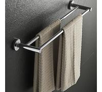 Feng Shui, Towel Racks, Towel Rail for Bathroom, Bathroom Hand Towel Holder, Punch- Bathroom Rack, Stainless Steel Hand-Washing Towel Bar Double-Layer Household/Elegant Black 30Cm/a