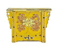 Feng Shui Treasure Chest With Double Dragon Wealth and Good Luck Talisman (Yellow)
