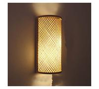 Feng Shui， Wall lamp, Japanese Style Rectangle Wooden LED Warm White Wall Lamp Bedside Bedroom Restaurant Bar(E)