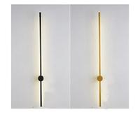 Feng Shui， Wall lamp, Led Wall Lamp Long Light Decor Compatible with Home Bedroom Living Room Mounted Background Sconce Lighting Fixtures(Black,Cool White NO RC_LENGTH800MM)