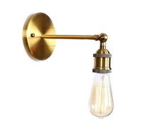 Feng Shui， Wall lamp, Retro Iron Wall Lamps Nordic Minimalist Study Bedroom Bedside Cabinet Home Decoration(B)