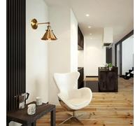 Feng Shui， Wall lamp, Retro Iron Wall Lamps Nordic Minimalist Study Bedroom Bedside Cabinet Home Decoration(B)
