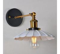 Feng Shui， Wall lamp, Retro Iron Wall Lamps Nordic Minimalist Study Bedroom Bedside Cabinet Home Decoration(B)
