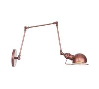 Feng Shui， Wall lamp, Rural Retro Loft Personality Double Section Long Arm Lamp Restaurant Coffee Bedroom Bedside Iron Nostalgic Wall Light(3 Rod 20cm)