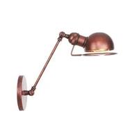 Feng Shui， Wall lamp, Rural Retro Loft Personality Double Section Long Arm Lamp Restaurant Coffee Bedroom Bedside Iron Nostalgic Wall Light(Rod 30cm)