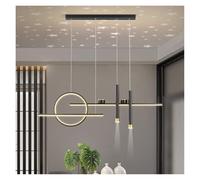 Feng Shui， wall lights Pendent Lamp Nordic Home Creative Dimmable Linear Desk Pendant Light Fixtures LED Chandeliers with Projection Star Long Black Gold Mid Century Hanging Ceiling Lamp for Dining
