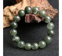 Feng Shui Wealth Crystal Natural Green Phantom Quartz Crystal Crystal Amulet Talisman for Prosperity Money Good Luck,10MM