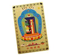 Feng Shui Wealth God Card, Chinese Feng Shui Card - Chinese God of Wealth Feng Shui Card | Golden Talisman Card for Family Friends, Decorative for Wealth and Happiness for Living Room