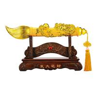 Feng Shui Wealth Protection Pen Statue - Good Luck Home Decor, Housewarming Gift, Prosperity Figurine, Paperweight for Attracting Wealth and Abundance.