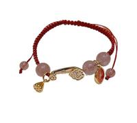 ,Feng Shui Wealth Strawberry Quartz Maneki Neko Lucky Cat Chakra Lucky Charm Amulet Success Wealth Building Prosperity Creativity Popularity,