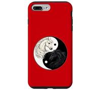Feng Shui Yin Yang White Black Horses Taiji Symbol Case for iPhone 7 Plus/8 Plus