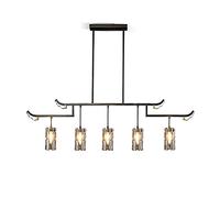 Feng Shui， YRYRYW American Creative Art Crystal Lamp,G9 Nordic All Copper Light Luxury Crystal Chandelier,For Living Room Dining Room Bedroom Villa Bar Tea Room Chandelier-Bronze pulls and copper