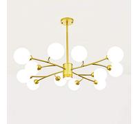 Feng Shui， YRYRYW Branches LED Ceiling Light Fixtures For Living Room Dining Room Bedroom, Magic Bean Molecular Chandelier, Sputnik Chandelier,G9 Luxury During Light-Black. 12 head Household faucets