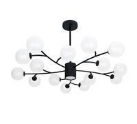 Feng Shui， YRYRYW Branches LED Ceiling Light Fixtures For Living Room Dining Room Bedroom, Magic Bean Molecular Chandelier, Sputnik Chandelier,G9 Luxury During Light-Black. 12 head Household faucets