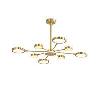 Feng Shui， YRYRYW Creative Light Luxury Post- Chandelier,For Living Room Dining Room Bedroom Study,LED Nordic Full Copper Chandelier-Copper 98 * 47cm Household faucets