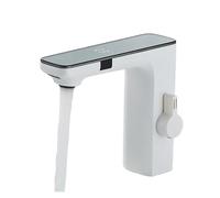 Feng Shui， ZR98US Smart Kitchen Tap with LCD Digital Temperature Display and Sensing Function, Cold and Hot Mixer Basin Faucet for Bathroom and Kitchen Sink