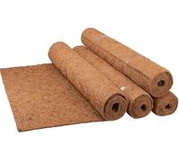 Fengaim Natural Coco Liner Roll, 4 Rolls 100cm*40cm/40" x 16" Coco Hanging Basket Liner, Coconut Planter Liners Coconut Growing Mat for Patio Containers Wall Troughs