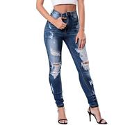 Fengbay High Waist Jeans for Women,Stretch Skinny Ripped Jeans Denim Pants | Ladies Trendy Butt Lift Slim Fit Jeans,Soft Stretch Cotton Denim,Machine Washable for Daily Casual Wear