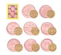 FENGCHUANG 8 Pcs Eid Mubarak Cookie Cutters, 3D Christmas Cookie Cutter Set, Creative Ramadan Mould, Plastic Biscuit Cutters Set for Children、 Adults DIY Fondant Pastry Cake Decoration (8 Patterns