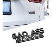 FENGCHUANG Car 3D Metal Decals Sticker, Self-Adhesive Badge Emblems Applicable to the Interior and Exterior Decoration of or Surface Glass(Black White)