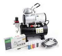 Fengda Airbrush Kit with Compressor Set FD-186K with Compressor FD-186, Airbrush BD-130 and Accessories