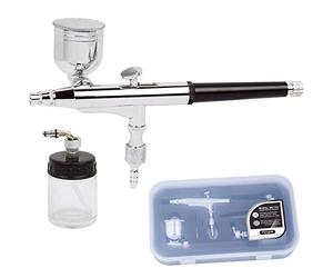 Fengda Performance BD-134 Pro Set Multi-Purpose Dual-Action Side Feed Airbrush with 0.30mm Nozzle Set, Side & Siphon Cups