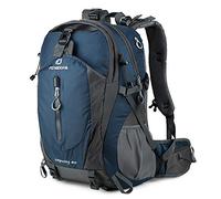 FENGDONG 40L Waterproof Lightweight Outdoor Daypack Hiking,Camping,Travel Backpack for Men Women Blue