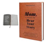 FENGfxcgs Mom, I Want to Hear Your Story Leather Wrapped Hardback | A Mon’s Guided Journal To Share Her Life & Her Love Portable Journal Diaries Ideal Gift for Mon Birthday Gifts (Mom)