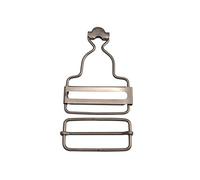Fenggtonqii Overall Dungaree Suspender Buckles Adjuster Sliding with Rectangle Slider, 1.5" Wide Bottom, Gunmetal - 30 Sets