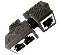FENGHAISHUN RJ45 8P8C Adapter Splitter RJ45 1 Female to 2 Female Coupler Ethernet LAN 1 to 2 Ethernet Splitter Adapter Connector for Cat5 Cat6 2pcs