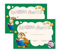 FENGHERUIA 36 PCS Reading Achievement Recognition Certificates 8.5×11 Inch Certificate of Award for Children,Teachers and Students, Parents and Children Back to School,Home Study Supplies