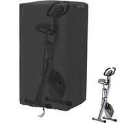 Fenghome Exercise Bike Cover, Folding Exercise Bike Covers for Home Use,Waterproof Dust-proof Protective for Indoor Fitness Equipment - 40 x 45 x 129 cm (Black)
