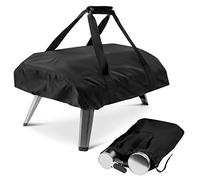 Fenghome Pizza Oven Cover for Ooni Fyra 12, Waterproof 420D Oxford Fabric with Adjustable Buckle Straps and Handle, Portable Pizza Oven Accessories-Black (72 x 40 x 16 cm)
