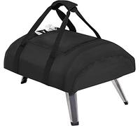 Fenghome Pizza Oven Cover for Ooni Koda 16, 600D Waterproof Pizza Oven Carry Bag Oxford Fabric Pizza Oven Carry Bag with New Top Zip Pocket Pizza Oven Accessories Black (66 x 60 x 22 cm)