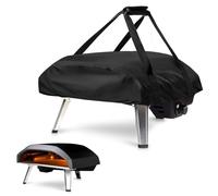 Fenghome Pizza Oven Cover for Ooni Koda 16, Waterproof Oxford Fabric 420D Pizza Oven Carrying Bag Pizza Oven Accessories-Black (66x60x22cm)